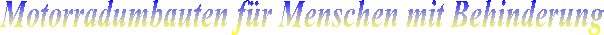 Motorradumbauten f�r Menschen mit Behinderung